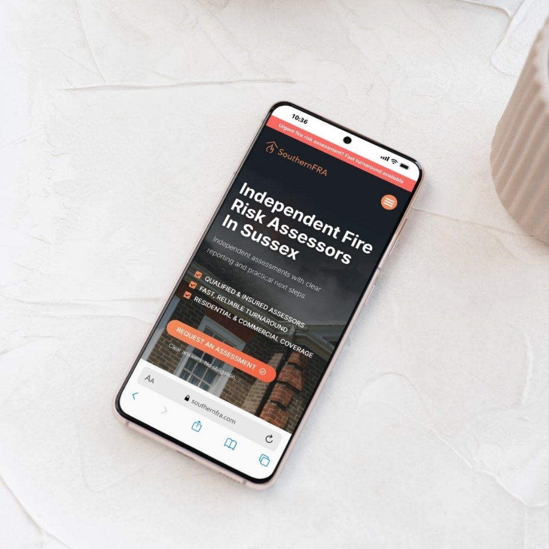 The Southern FRA website, designed and built by MARS, shown on a phone