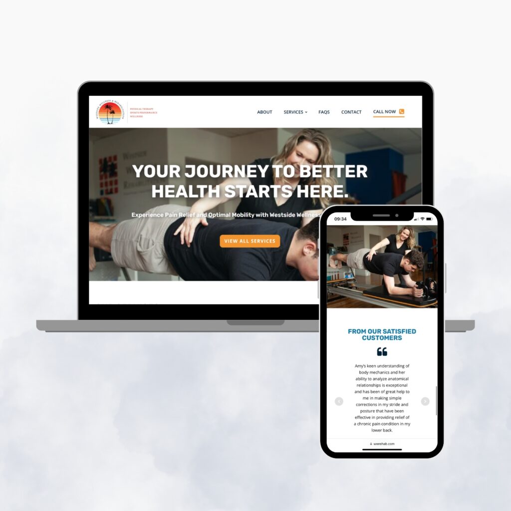 Multi-page website design for WW Rehab Therapy (Los Angeles, USA) by MARS Web Design (Eastbourne)