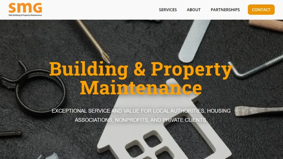 Single-page WordPress website design and development for SMG in Eastbourne, East Sussex