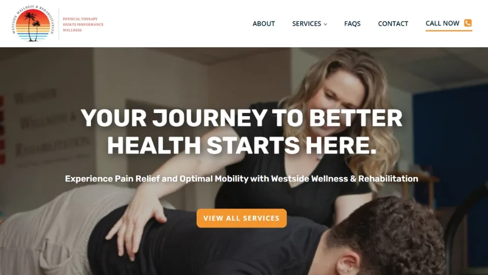 web design services for Westside Wellness and Rehabilitation in Santa Monica, USA