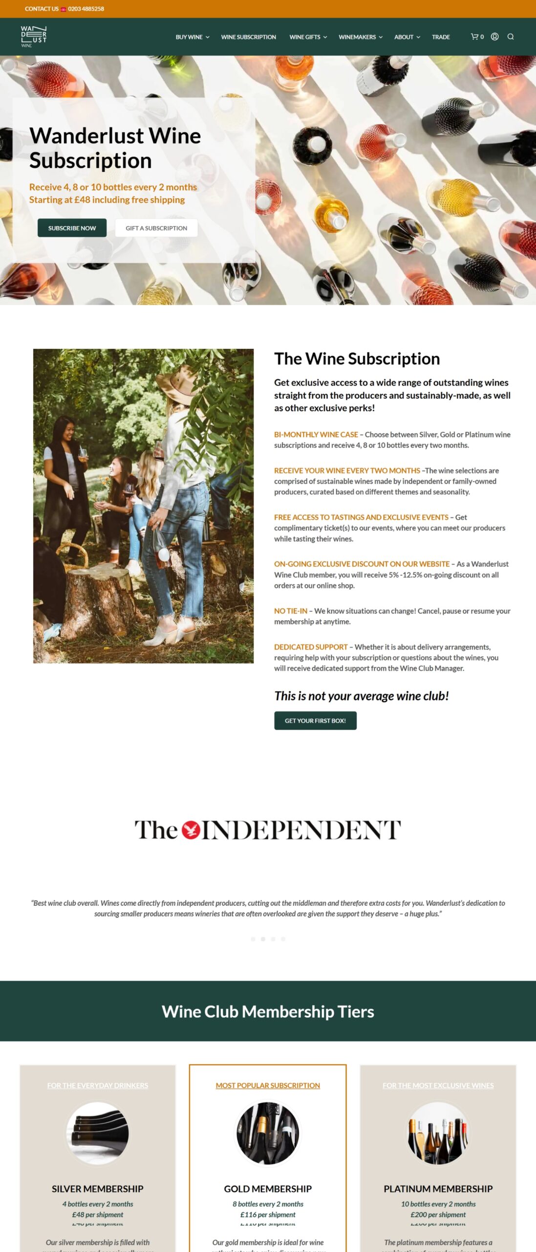 SEO and web design services for Wanderlut Wine by MARS Web Design in Eastbourne, UK