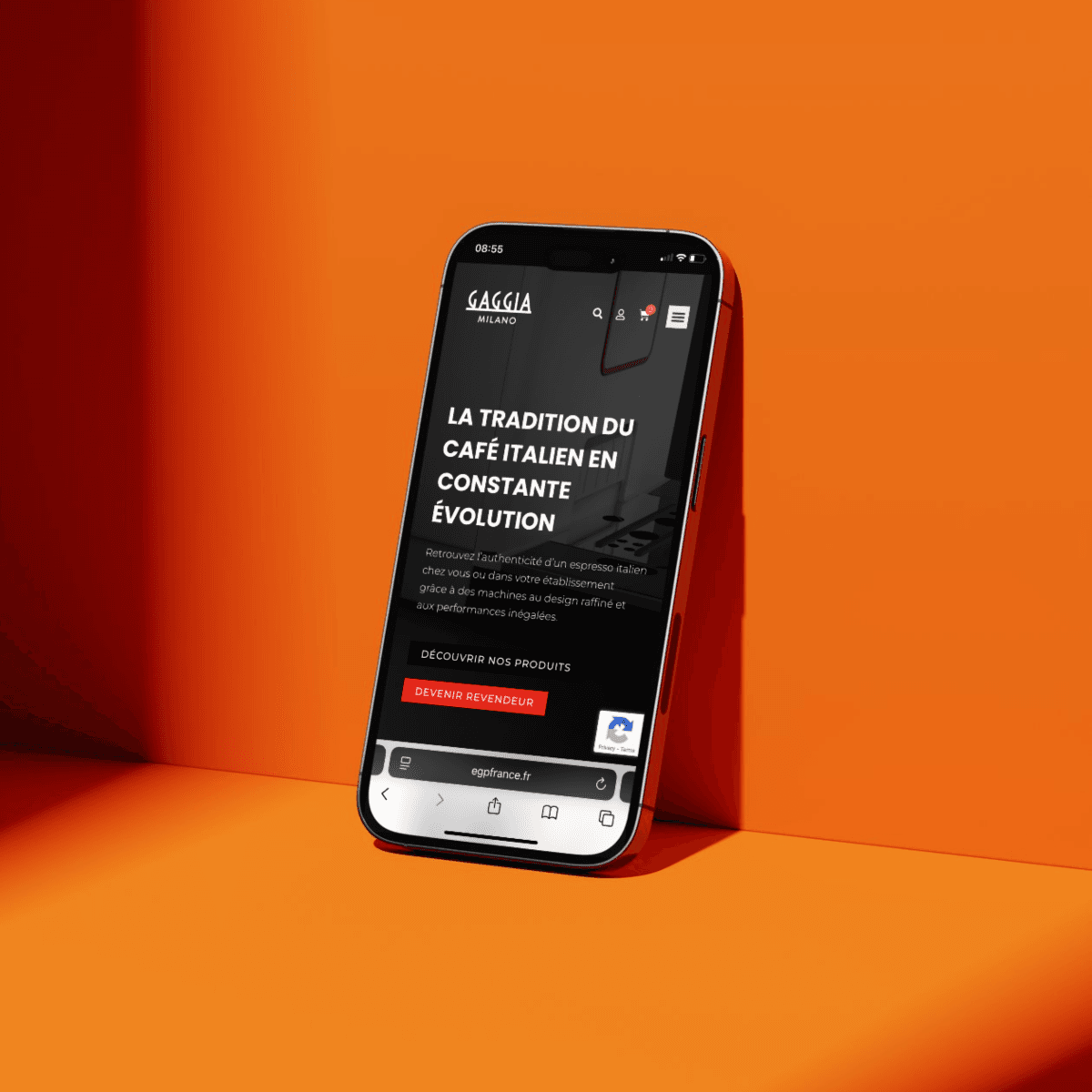 Gaggia France Web Design by MARS, made in Eastbourne, East Sussex