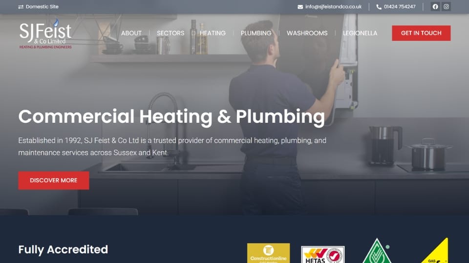 MARS - custom website project - SJ Feist and Co